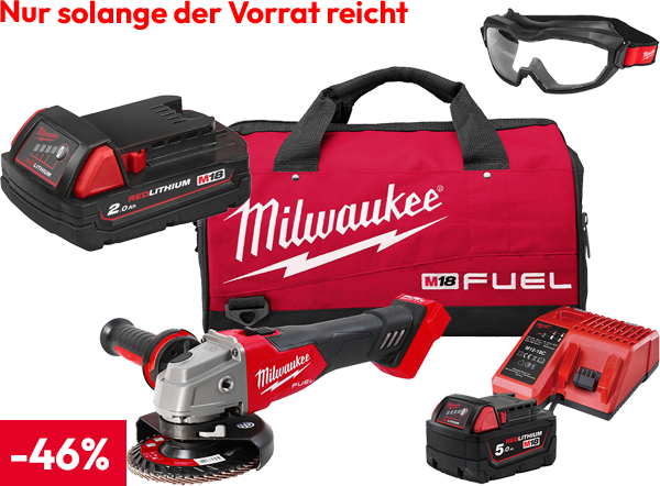 Milwaukee AkkuWinkelschleifer