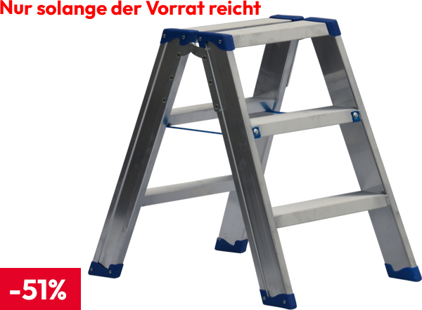 Ernst 3-stufige Stufenstehleiter