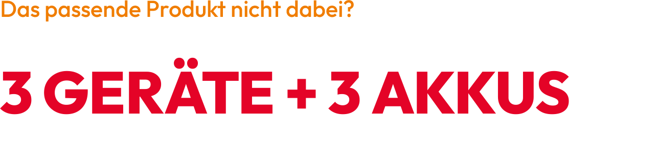 Nicht das passende Milwaukee Produkt dabei?