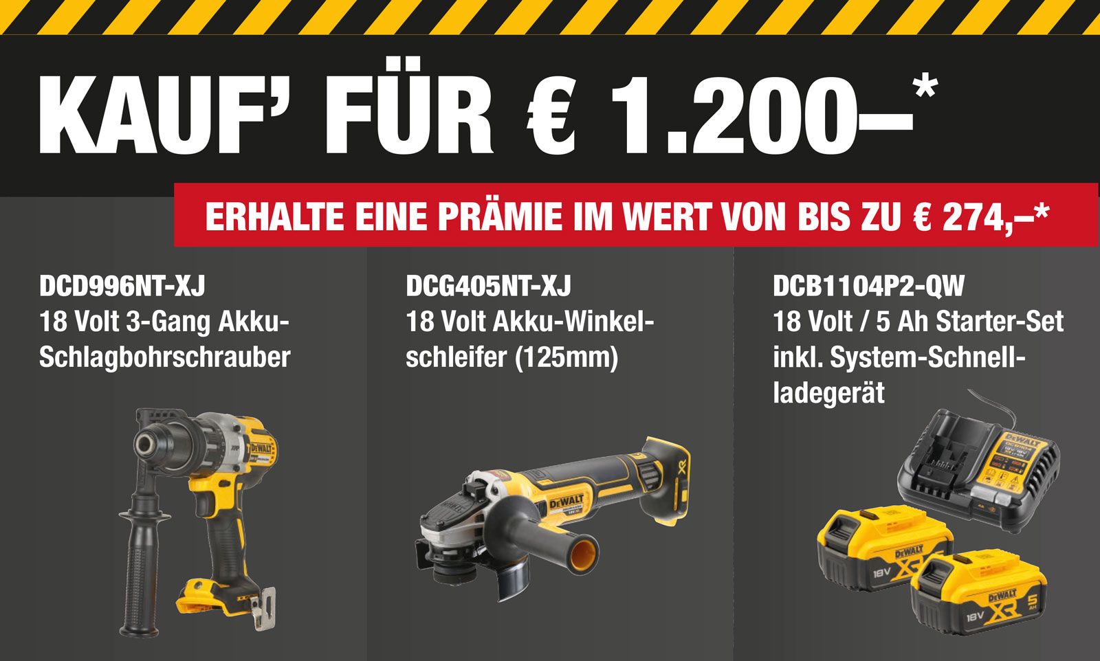 DEWALT TOUGH DAYS GRATIS PRÄMIEN - 2