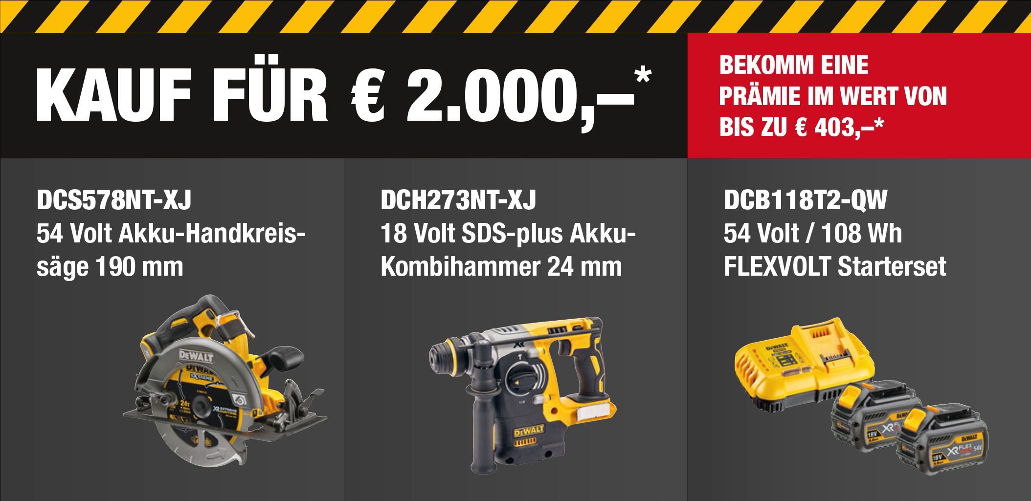 DEWALT TOUGH DAYS GRATIS PRÄMIEN - 3