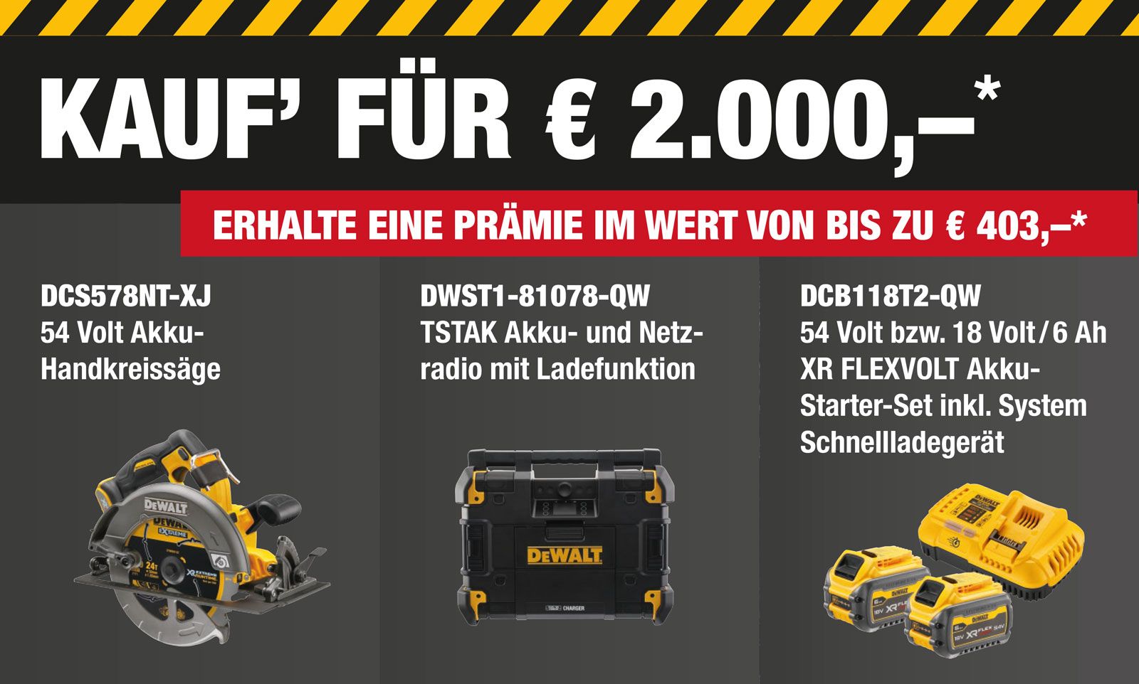 DEWALT TOUGH DAYS GRATIS PRÄMIEN - 3