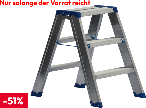 Ernst 3-stufige Stufenstehleiter