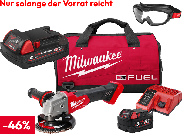 Milwaukee AkkuWinkelschleifer